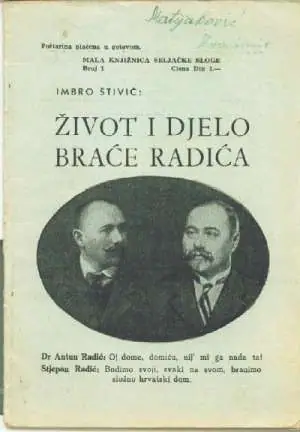 Naslovnica: Život I Djelo Braće Radić*