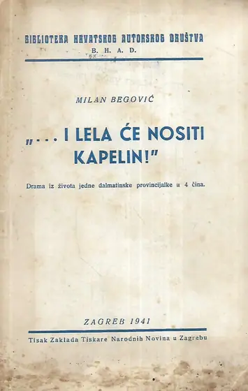 Naslovnica: ”…I Lela će nositi kapelin!”