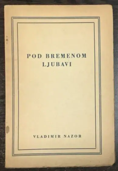 Naslovnica: Pod bremenom ljubavi