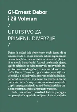 Naslovnica: UPUTSTVO ZA PRIMENU DIVERZIJE