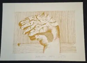 Naslovnica: Ruke – grafika 35×50 cm