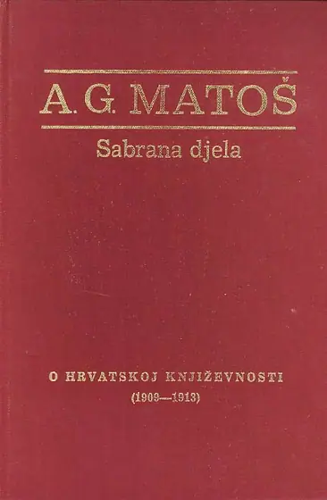Naslovnica: O hrvatskoj književnosti (1898 - 1909)