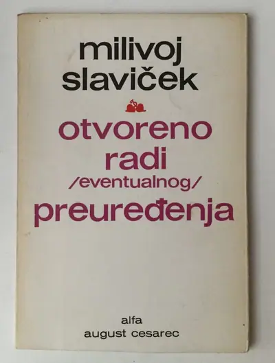 Naslovnica: Otvoreno Radi Eventualnog Preuređenja