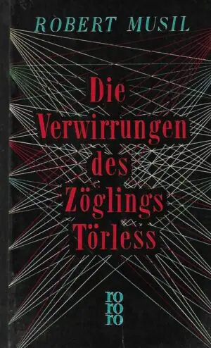 Naslovnica: Die Verwirrungen des Zöglings Törleß