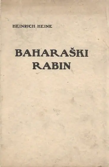 Naslovnica: Baharaški rabin