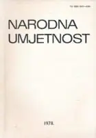 Naslovnica: Narodna umjetnost knjiga 15/1978