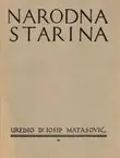 Naslovnica: Narodna starina 16/1928