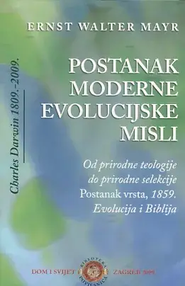 Naslovnica: Postanak moderne evolucijske misli