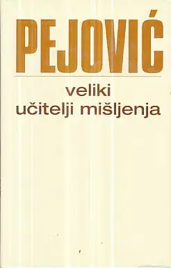 Naslovnica: Veliki učitelji mišljenja