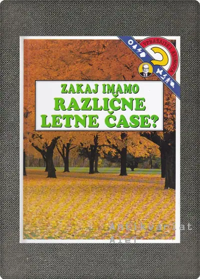 Naslovnica: Zakaj imamo različne letne čase?