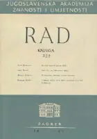 Naslovnica: Rad JAZU 322/1961
