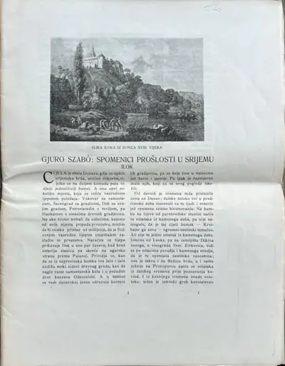 Naslovnica: Spomenici prošlosti u Srijemu