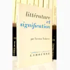 Naslovnica: Litterature et Signification