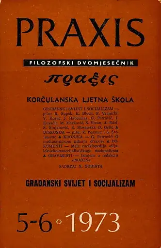 Naslovnica: Praxis, br. 5-6/1973