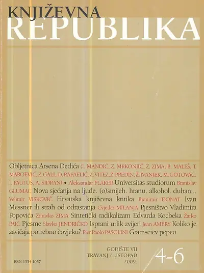 Naslovnica: Književna Republika, br. 4-6/2009