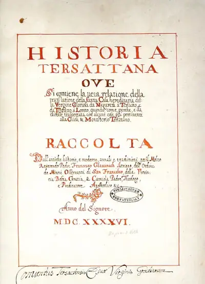 Naslovnica: Historia Tersattana / Povijest Trsata