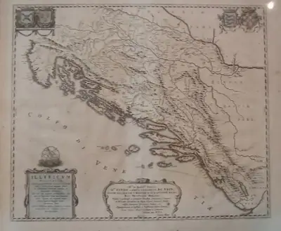 Naslovnica: Ivan Lučić, Johannes Blaeu: Illyricum Hodiernum (Zemljovid Ilirika)