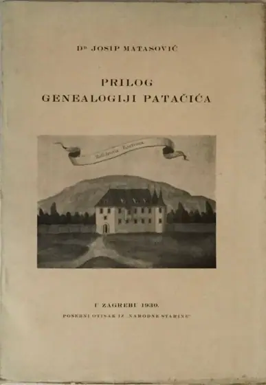 Naslovnica: Prilog Genealogiji Patačića