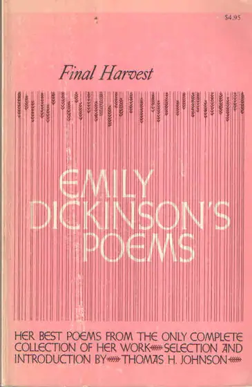 Naslovnica: Final Harvest: Emily Dickinson's Poems
