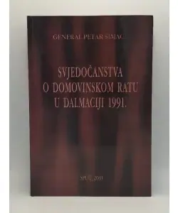 Naslovnica: Svjedočanstva o Domovinskom ratu u Dalmaciji 1991.