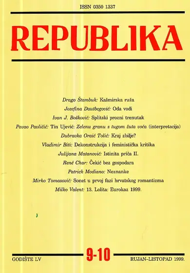 Naslovnica: Republika 9-10/1999
