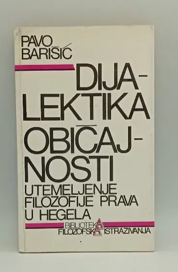 Naslovnica: Dijalektika običajnosti