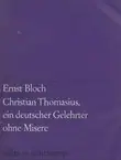 Naslovnica: Christian Thomasius, ein deutscher Gelehrter ohne Misere
