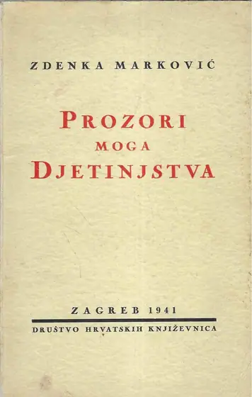 Naslovnica: Prozori moga djetinjstva