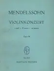 Naslovnica: Violinkonzert (e moll - E minor - mi mineur). Opus 64