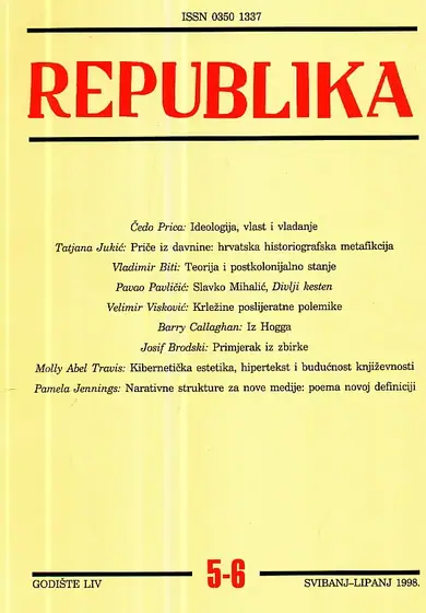 Naslovnica: Republika 5-6/1998