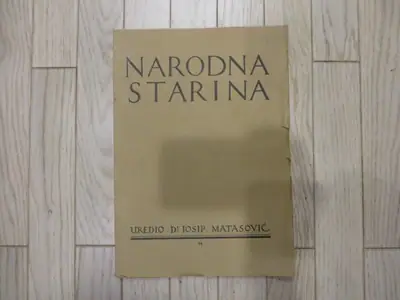 Naslovnica: Narodna starina 14/1929