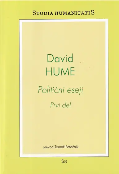 Naslovnica: Politični eseji: Prvi del