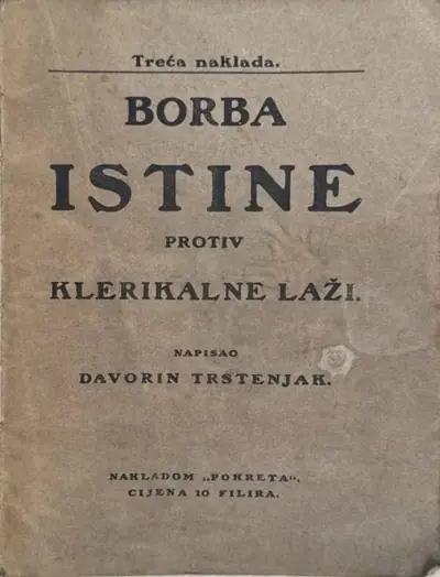 Naslovnica: Borba istine protiv klerikarne laži