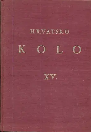 Naslovnica: Hrvatsko kolo, knjiga XV