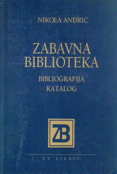 Naslovnica: Zabavna biblioteka - Bibliografija- Katalog