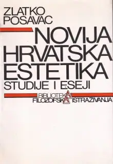 Naslovnica: Novija hrvatska estetika. Studije i eseji