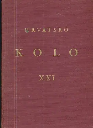 Naslovnica: Hrvatsko kolo, knjiga XXI/1940