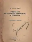 Naslovnica: Problem hrvatskog narodnog kazališta. Konstatacije i sugestije