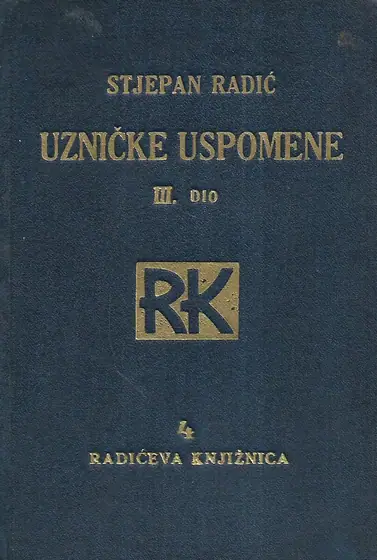 Naslovnica: Uzničke uspomene