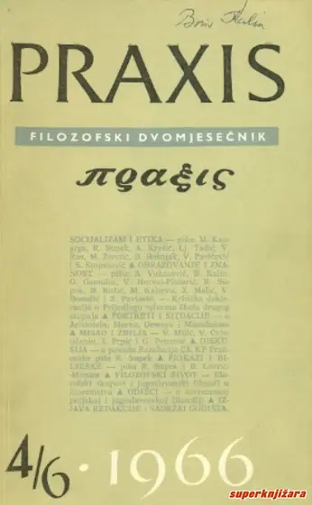 Naslovnica: PRAXIS - br. 4/6 god. 1966