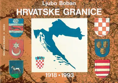 Naslovnica: Hrvatske granice 1918. - 1993.