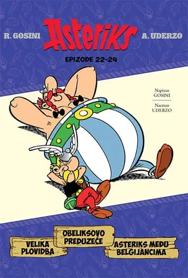 Naslovnica: Alber Uderzo, Rene Gošini: Asteriks - knjiga 8 (epizode 22-24)