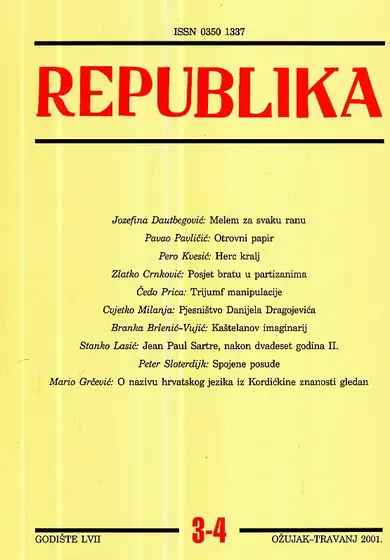 Naslovnica: Republika 3-4/2001
