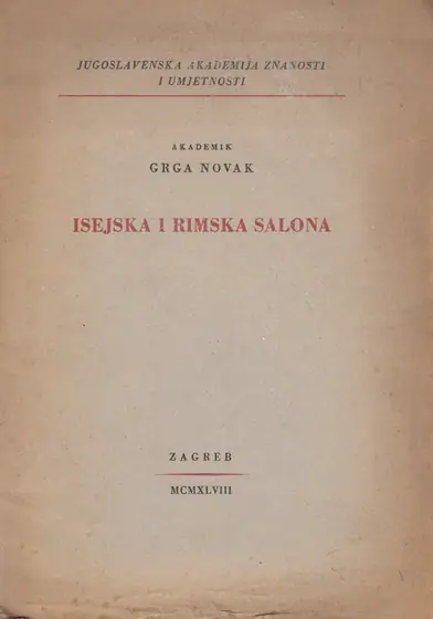 Naslovnica: ISEJSKA I RIMSKA SALONA