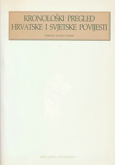 Naslovnica: Kronološki pregled hrvatske i svjetske povijesti