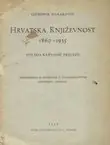 Naslovnica: Hrvatska književnost 1860-1935. Stilsko-razvojni pregled