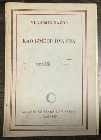 Naslovnica: Kao između dva sna