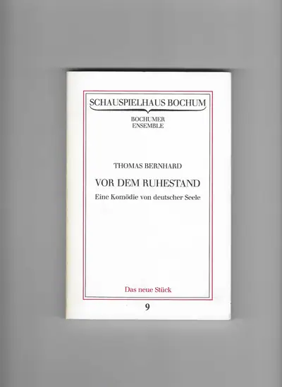Naslovnica: Vor dem Ruhestand