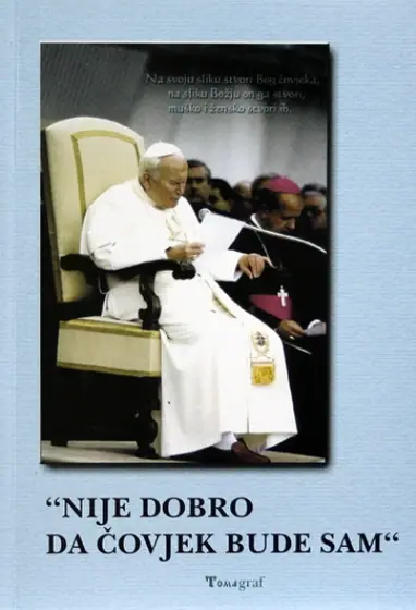 Naslovnica: 'Nije dobro da čovjek bude sam'
