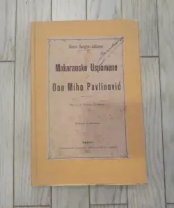 Naslovnica: Makaranske Uspomene i Don Miho Pavlinović